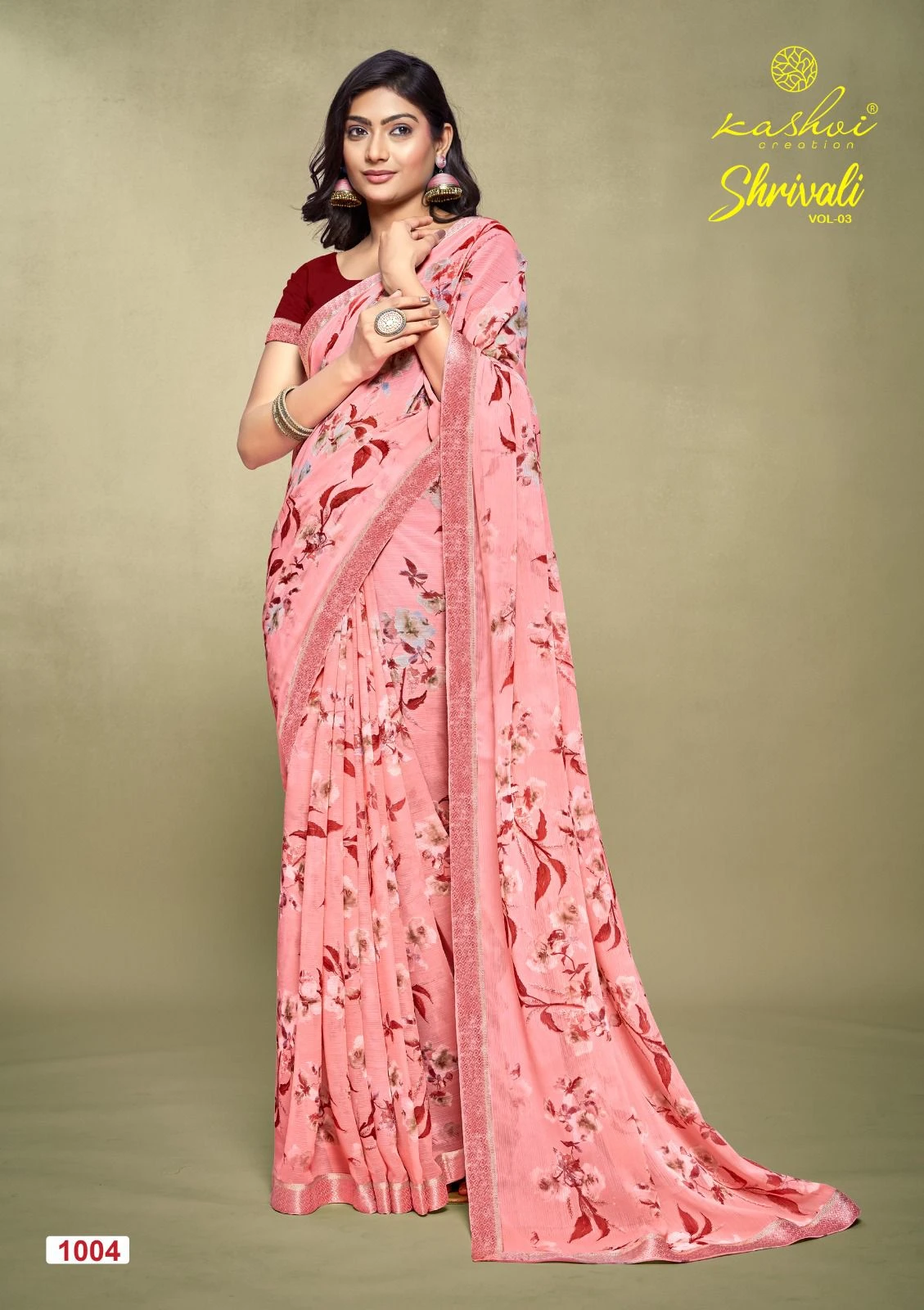 Kashvi Creation Shrivali Vol 03 White Cat Wholesale Fancy Sarees Catalog — Wholesale Sarees, Kashvi Creation wholesale from Surat - Gallery Image 6
